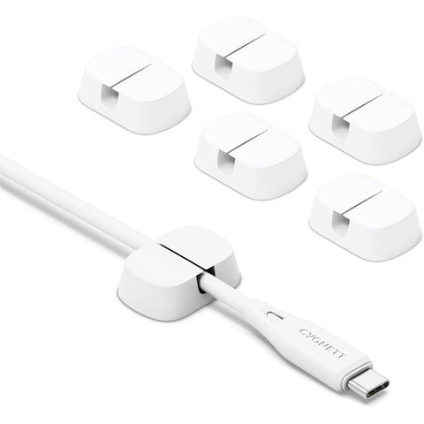 Cygnett TangleTamer Single Slot Cable Organisers 6 Pack (White)