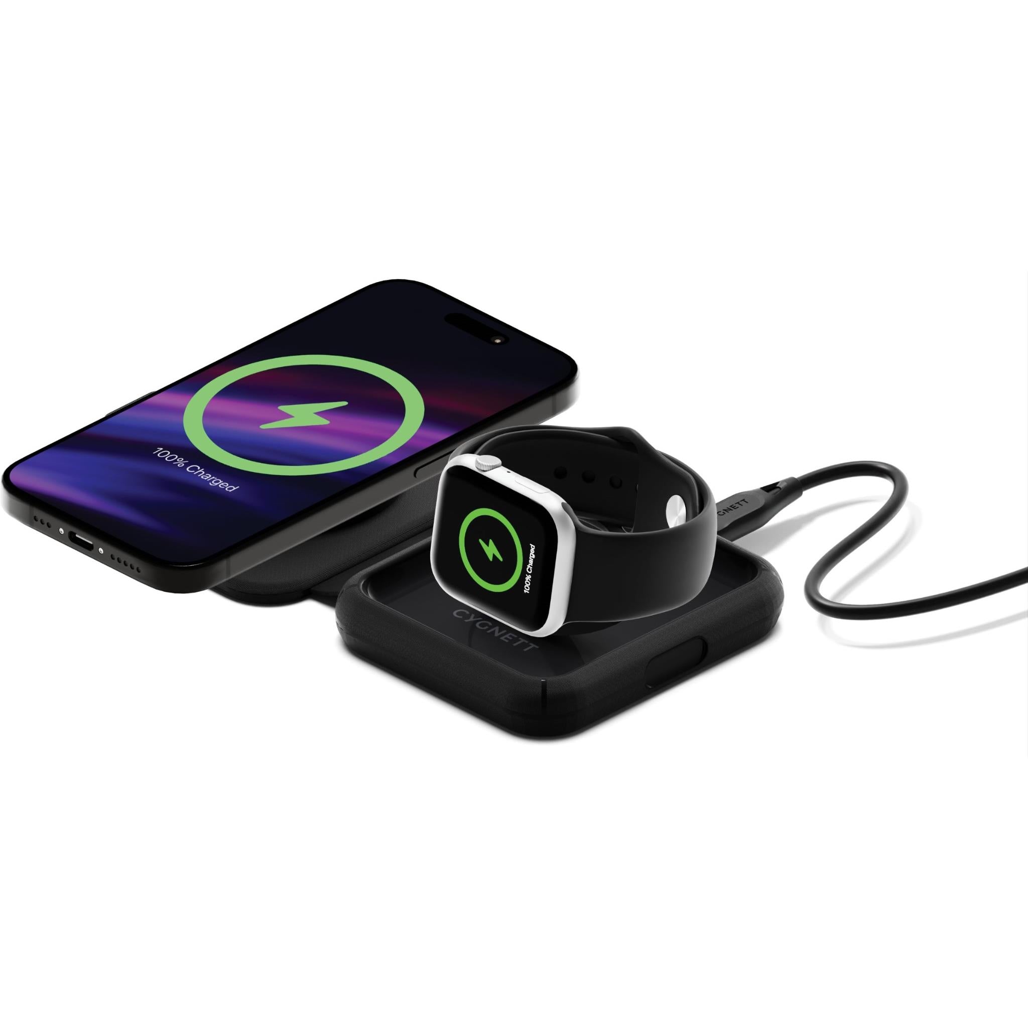 Cygnett Voyager MagTravel 2-in-1 Qi2 Wireless Charger JB Hi-Fi - Main Image
