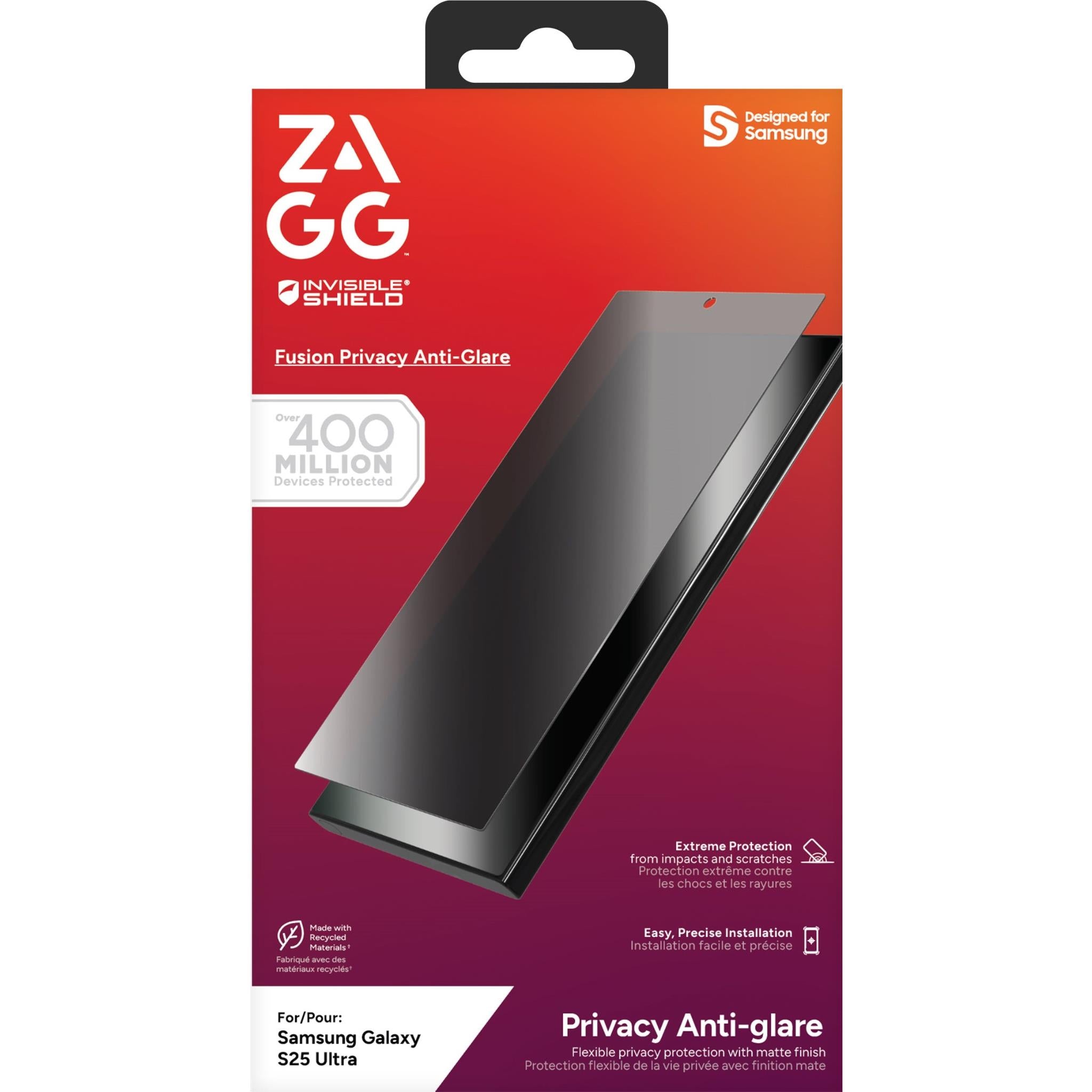 ZAGG InvisibleShield Fusion Privacy Anti Glare Screen Protector