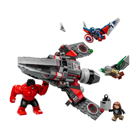 LEGO 76292 Captain America vs. Red Hulk Battle - Marvel Super Heroes