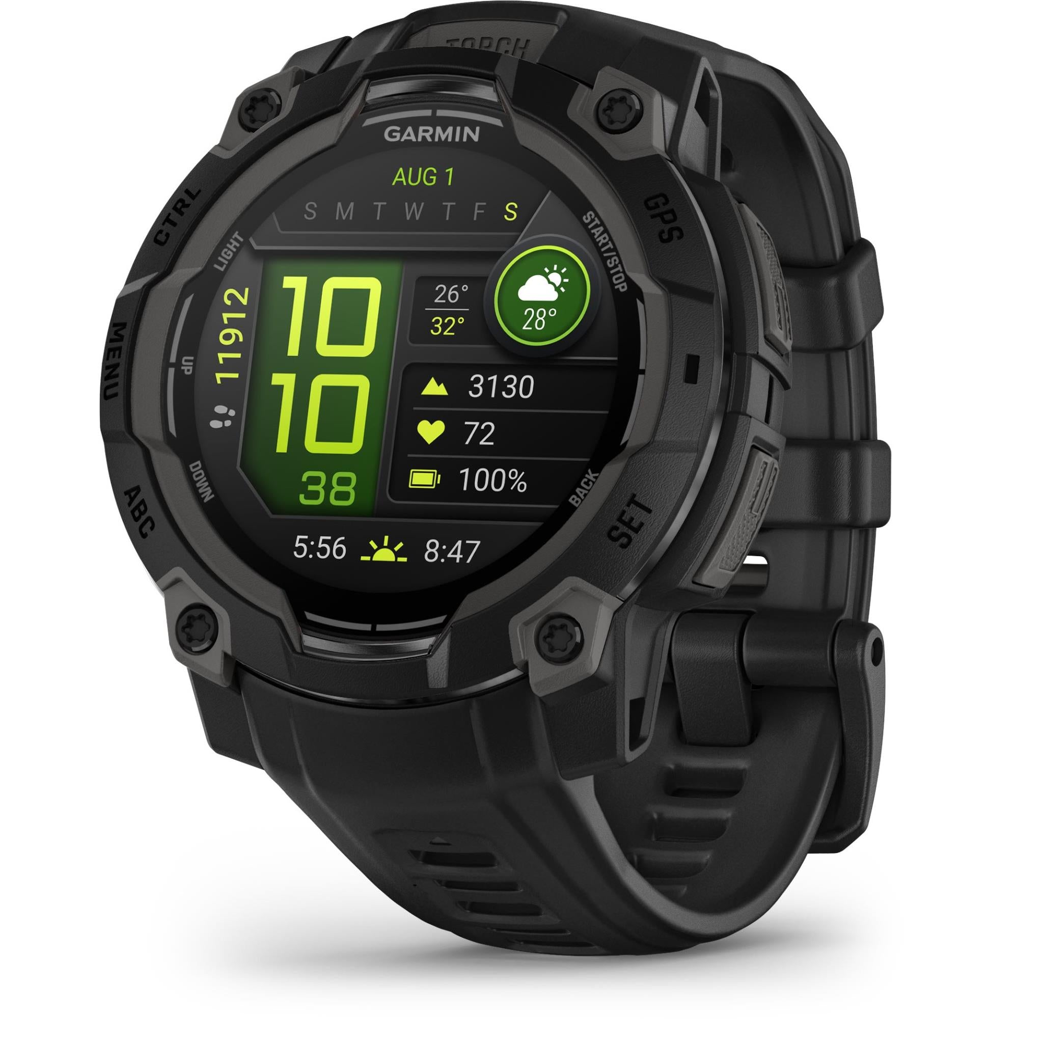 Garmin Instinct 45mm AMOLED Smart Watch (Black) JB Hi-Fi