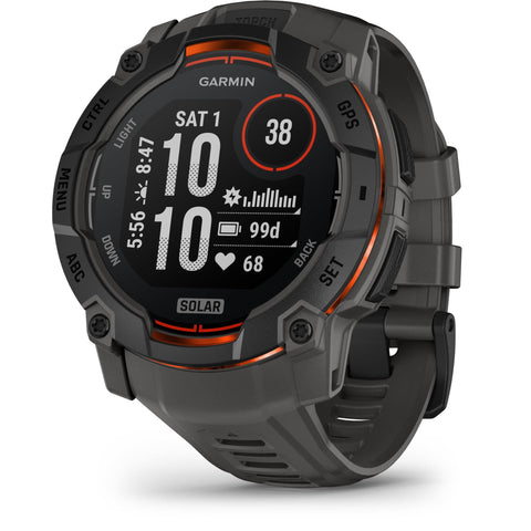 Garmin Instinct 3 50mm Solar Smart Watch (Black/Charcoal)