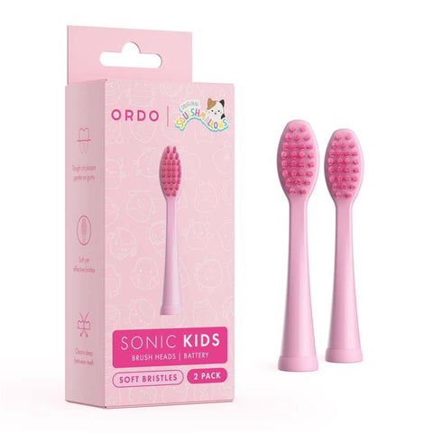 Ordo Sonic Kids Squishmallows Battery Brushheads (Squish Auggie)[2 Pack]