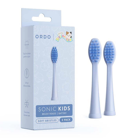 Ordo Sonic Kids Squishmallows Battery Brushheads (Squish Samir)[2 Pack]