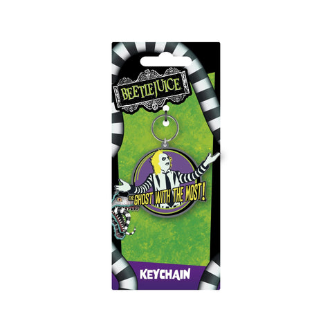 Beetlejuice - Ghost with the Most PVC Keyring