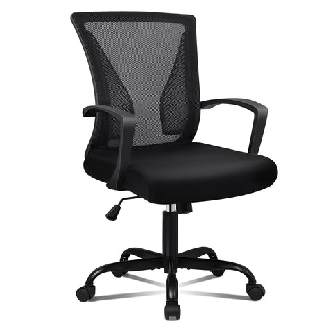 ALFORDSON Mesh Office Chair Executive Tilt Fabric Seat Computer (Black)