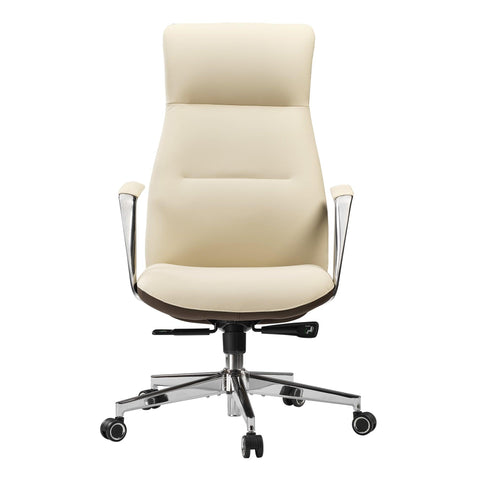 Eureka ROYAL Slim Executive Office Chair (Off White)