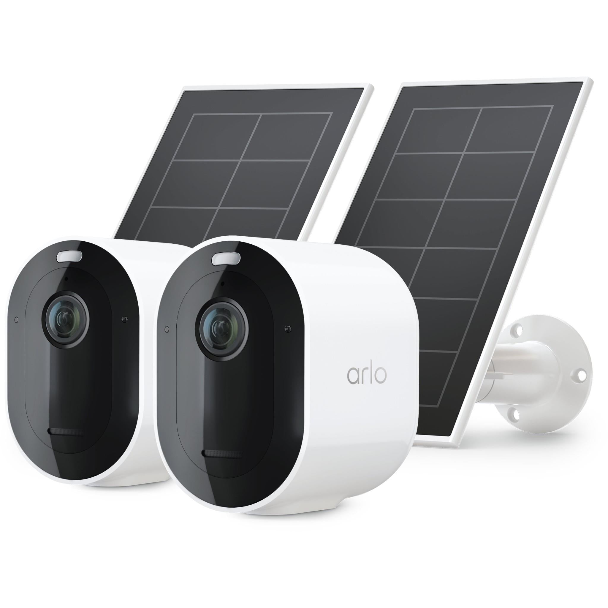 Arlo Pro Security Camera Kit with Solar Panel (2 Pack) JB Hi-Fi