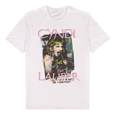Cyndi Lauper - Girls Just Want To Have Fun T-Shirt (Large)