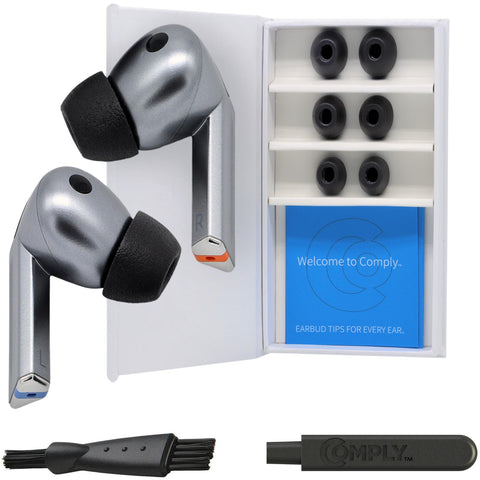 Comply Headphone Ear Tips for Samsung Galaxy Buds3 Pro (Black) [Medium]