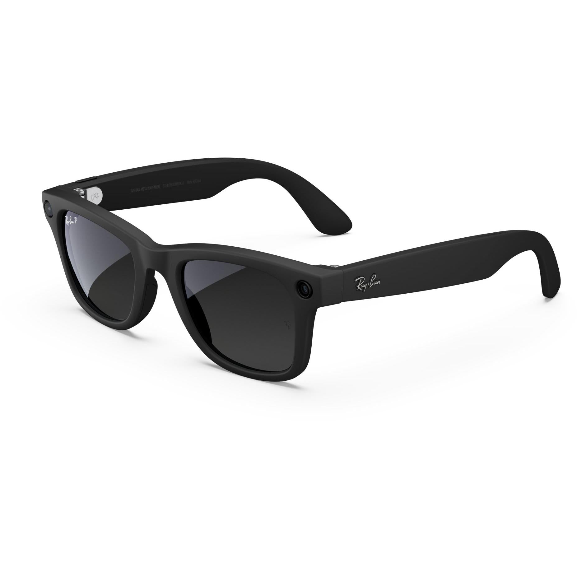 Ray-Ban Meta Wayfarer Large AI Glasses (Matte Black Gradient