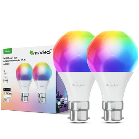 Nanoleaf Essentials Matter Wi-Fi B22 Smart Bulb (2-Pack)