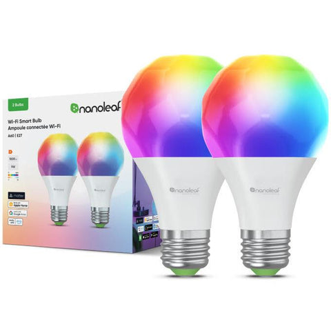 Nanoleaf Essentials Matter Wi-Fi E27 Smart Bulb (2-Pack)