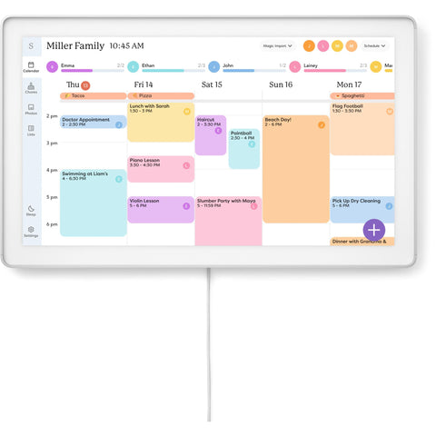 Skylight 27” Max Smart Family Calendar (White)