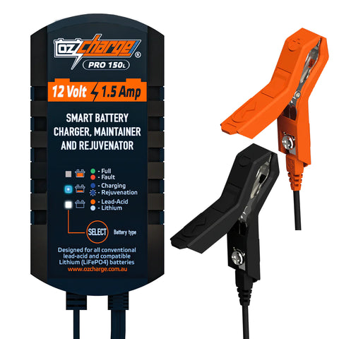 Ozcharge OC-PRO150L 12V 1.5A Battery Charger and Maintainer Lithium Pro Series