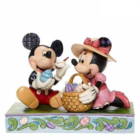 Jim Shore Disney Traditions - Mickey and Minnie Mouse - Easter Artistry
