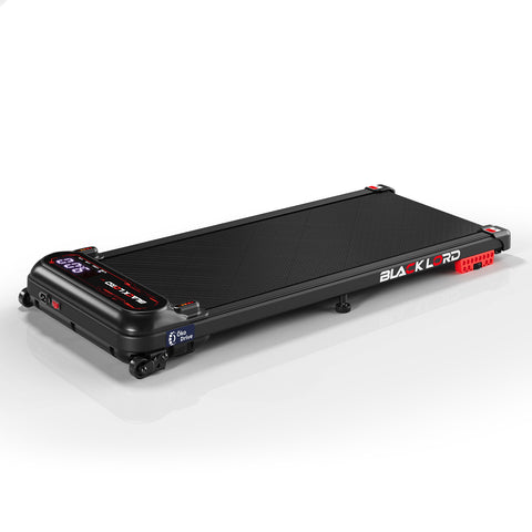 BLACK LORD Treadmill Electric Walking Pad Incline Shock Absorbers Gym (Black)