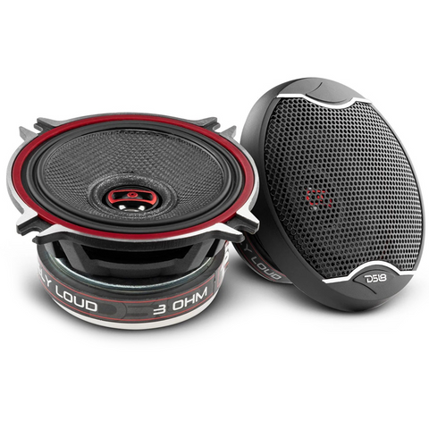 DS18 EXL-SQ4.0 4" Fiberglass Cone 2-Way Coaxial Speakers Pair