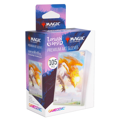 Gamegenic Magic The Gathering Lorwyn Eclipsed Premium Art Sleeves - Eirdu, Carrier of Dawn 66mmx92mm 105 Sleeves Per Pack