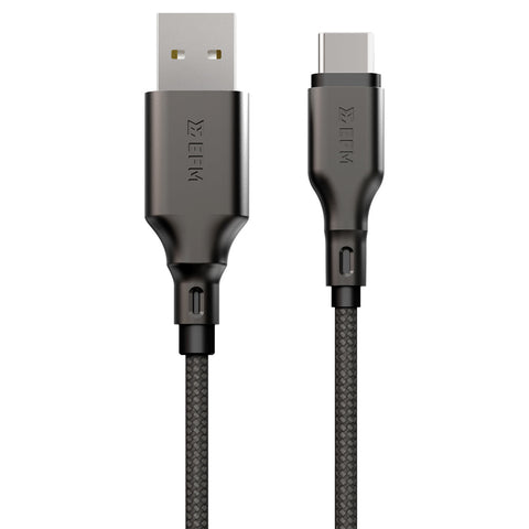 EFM USB-A to USB-C Essential Power Cable with Aramid Fibre Reinforcement 1M (Black)