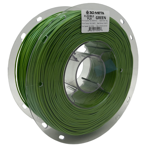 3D META Flexible PLA 3D Printing Filament - Green