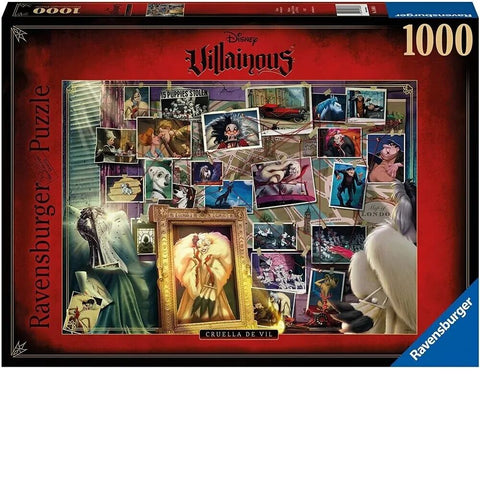 Ravensburger Puzzle 1000pc - Disney Villainous Cruella Deville