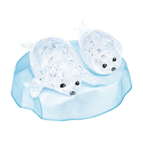3D Baby Seals Crystal Puzzle