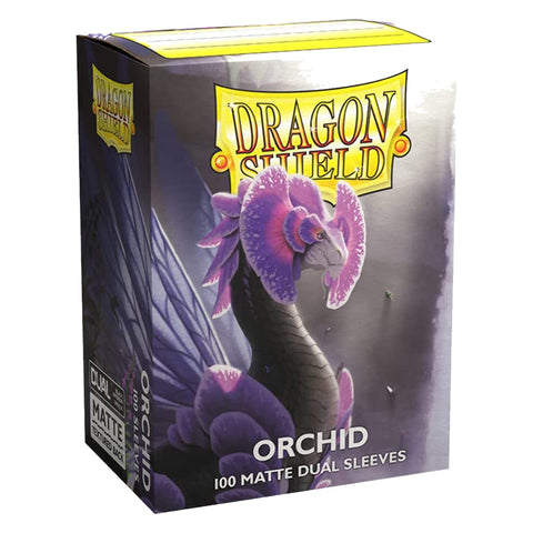 Arcane Tinmen Dragon Shield Standard 100ct Dual Matte Orchid Pastel Purple Sleeves 63x88mm