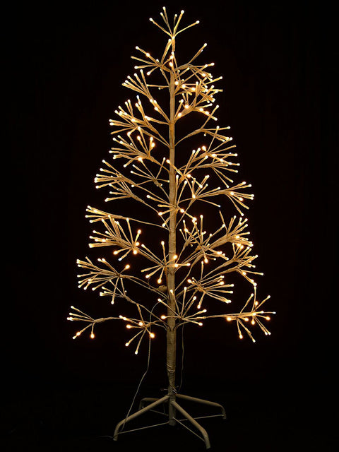 Christmas Warehouse - OUDRTL24 1.2m Nordic Glaze 3D Outdoor Birch Tree | 368 Warm & Cool White LEDs White with Warm & Cool White