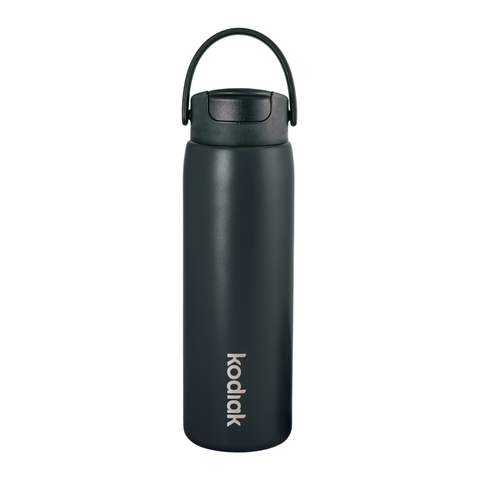 Kodiak Impact 710ml Insulated Stainless Steel Bottle with Straw Lid - Black Moon