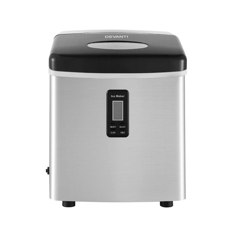 Devanti 15kg Ice Maker Machine (Silver)