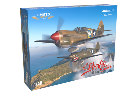 Eduard 1/48 Pacific Star P-40E Warhawk Dual Combo Model Kit (Aus Decals)