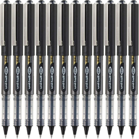 Uni-Ball UB150-038 Eye Pen 0.38mm (Black, Box of 12)