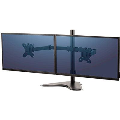 Fellowes Professional Series Monitor Arm Dual Horizontal Surface Mount (Black)