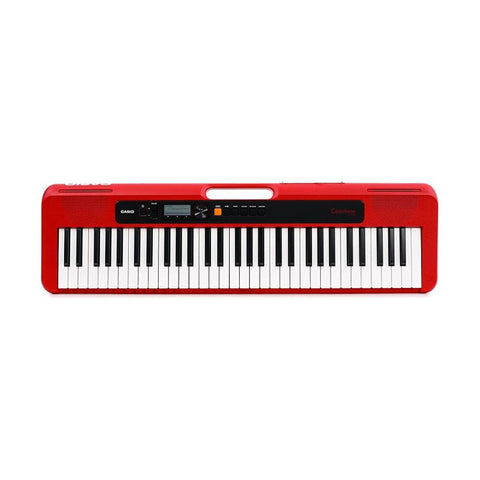 Casio Casiotone Ultra Compact 61-Note Portable Keyboard with USB - Red
