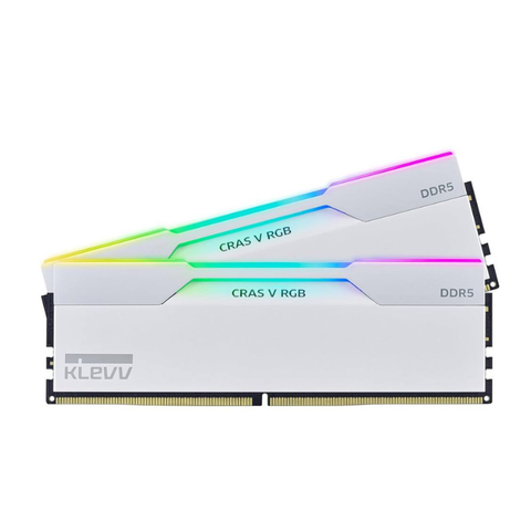 KLEVV CRAS V RGB 32GB (2 x 16GB) DDR5 6000MHz CL30 Desktop RAM - White (AMD only)