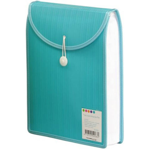 Bantex Top Load File Attache Case (A4) - Aqua