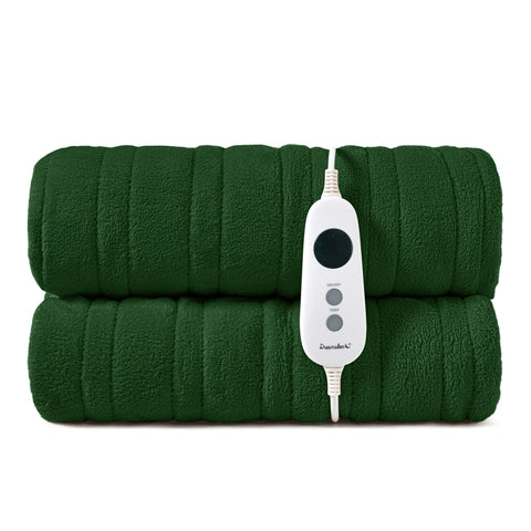 Dreamaker Coral Fleece Electric Heated Throw Blanket [180x200cm] (Eden Green)