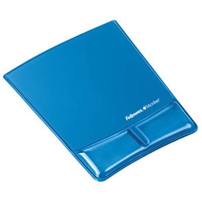 Fellowes Gel Mouse Pad and Wrist Rest (Blue)