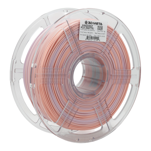 3D META Gradient PLA 3D Printing Filament - Rose Haze (Matte)