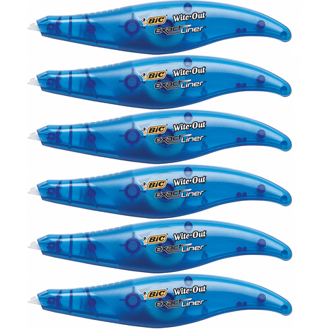 Bic Wite-Out Exact Liner Correction Pen 5mmx6m [Pack 6]