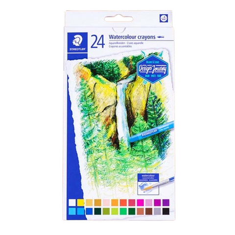 Staedtler Watercolour Crayons, Assorted Colours, 24Pk