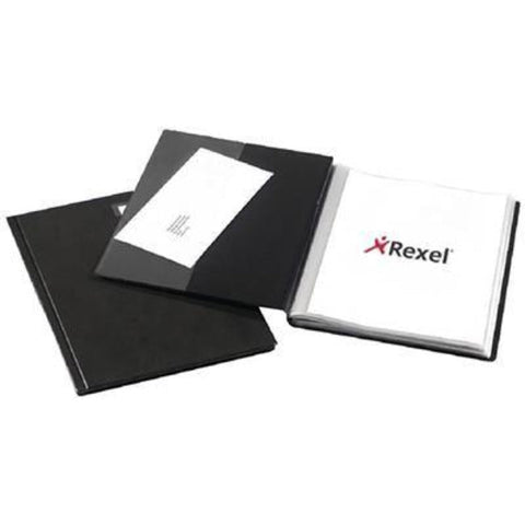 Rexel Slimview Display Book 24 Pocket A4 Black