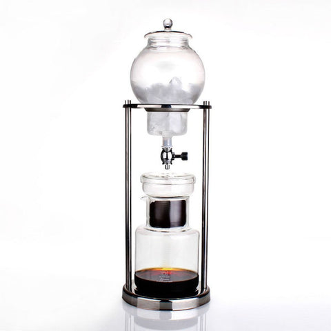 Coffee Culture 600ml Cold Drip Glass Coffee Maker with Steel Frame Stand Clear