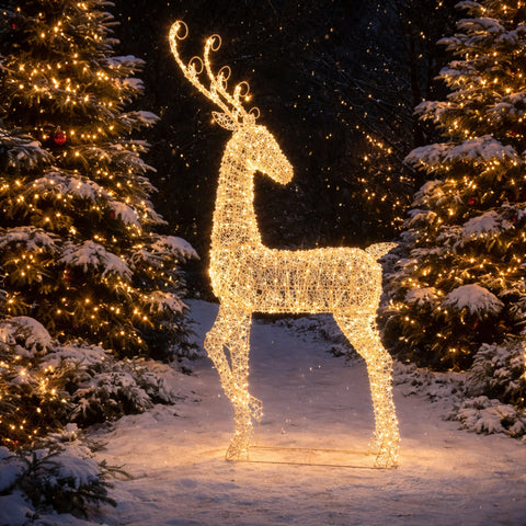 Lexi Lighting 90x200cm Outdoor Light Up Reindeer