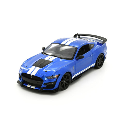 Maisto Licensed 1:18 Scale Ford Mustang Shelby GT 500 2020 Diecast Model Car Blue