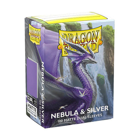 Arcane Tinmen Dragon Shield Standard 100ct Dual Matte Nebula Purple/Silver Sleeves 63x88mm