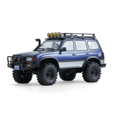 FMS FCX10 Pro Toyota Land Cruiser LC80 RS V2 RC Rock Crawler Electric Brushless 4WD 1/10 Scale RTR - Blue