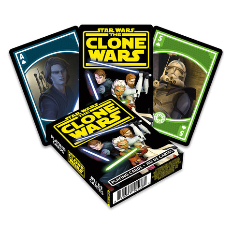 Aquarius 54-Pieces Star Wars Clone Wars Playing Cards Poker Deck Family Game Set 14y+