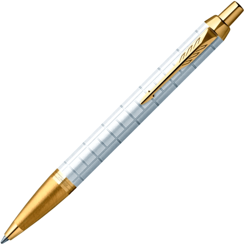 Parker IM Premium Ballpoint Trim Medium Nib Gift Box (White Pearl Gold)